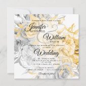 Einfache Hochzeit mit Gold und Silber (Vorderseite)