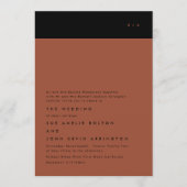 Einfache Hochzeit mit modernen Schwarzen Streifen Einladung (Vorderseite)