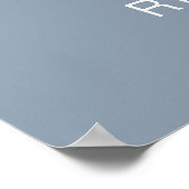 Einfache Hochzeit mit moderner Kalligrafie Poster (Ecke)