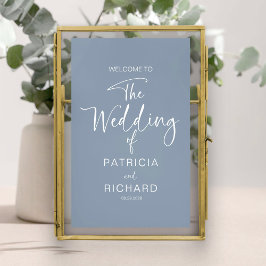 Einfache Hochzeit mit moderner Kalligrafie Poster
