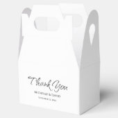 Einfache Hochzeit Moderne Elegant Vielen Dank Geschenkschachtel (Geöffnet)