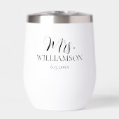 Einfache Hochzeit Mr. Mrs. Names Date Custom (Vorderseite)