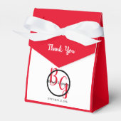 Einfache Hochzeit Personalisierter Initialen Geschenkschachtel (Vorderseite)