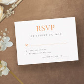 Einfache Hochzeit rsvp elegante Hochzeit Begleitkarte