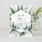 Einfache Hochzeit Save The Date (Stehend Vorderseite)