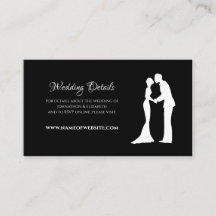 Einfache Hochzeit Schwarz/Weiß Braut und Bräuche
