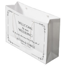 Einfache Hochzeit schwarz-weiß