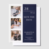 Einfache Hochzeit Speichern Sie das Foto Datum Pergament Einladungen (Versetzt)