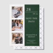 Einfache Hochzeit Speichern Sie das Foto Datum Pergament Einladungen (Versetzt (Einladung))