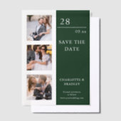 Einfache Hochzeit Speichern Sie das Foto Datum Pergament Einladungen (Versetzt)