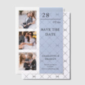 Einfache Hochzeit Speichern Sie das Foto Datum Pergament Einladungen (Versetzt (Einladung))