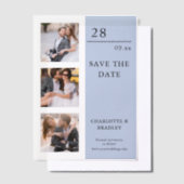 Einfache Hochzeit Speichern Sie das Foto Datum Pergament Einladungen (Versetzt)