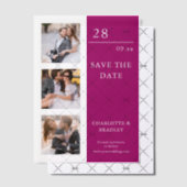 Einfache Hochzeit Speichern Sie das Foto Datum Pergament Einladungen (Versetzt (Einladung))