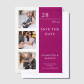 Einfache Hochzeit Speichern Sie das Foto Datum Pergament Einladungen (Versetzt)