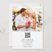 Einfache Hochzeit Speichern Sie das Foto Datum Save The Date (Rückseite)