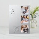 Einfache Hochzeit Speichern Sie das Foto Datum Save The Date (Stehend Vorderseite)