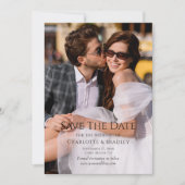 Einfache Hochzeit Speichern Sie das Foto Datum Save The Date (Vorderseite)
