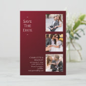 Einfache Hochzeit Speichern Sie das Foto Datum Save The Date (Stehend Vorderseite)