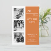 Einfache Hochzeit Speichern Sie das Foto Datum Save The Date (Stehend Vorderseite)
