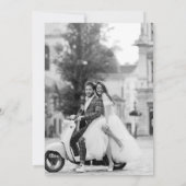 Einfache Hochzeit Speichern Sie das Foto Datum Save The Date (Rückseite)