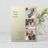 Einfache Hochzeit Speichern Sie das Foto Datum Save The Date (Stehend Vorderseite)