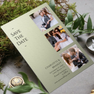 Einfache Hochzeit Speichern Sie das Foto Datum Save The Date