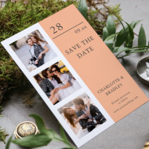 Einfache Hochzeit Speichern Sie das Foto Datum Save The Date