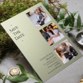 Einfache Hochzeit Speichern Sie das Foto Datum Save The Date
