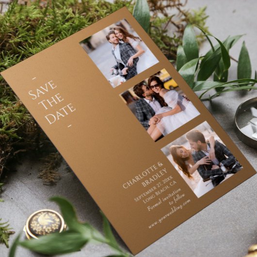 Einfache Hochzeit Speichern Sie das Foto Datum Save The Date