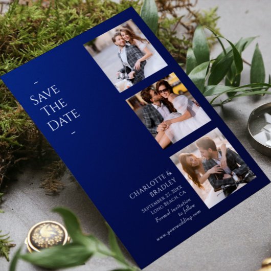 Einfache Hochzeit Speichern Sie das Foto Datum Save The Date