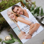 Einfache Hochzeit Speichern Sie das Foto Datum Save The Date