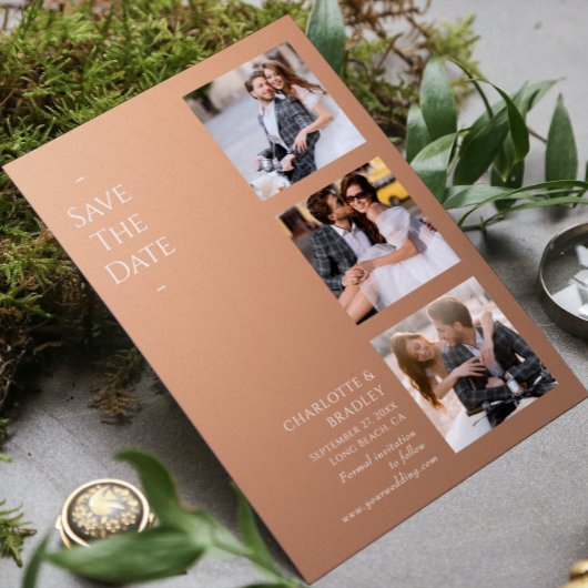 Einfache Hochzeit Speichern Sie das Foto Datum Save The Date