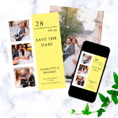 Einfache Hochzeit Speichern Sie das Foto Datum Save The Date
