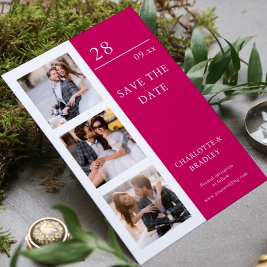 Einfache Hochzeit Speichern Sie das Foto Datum Save The Date