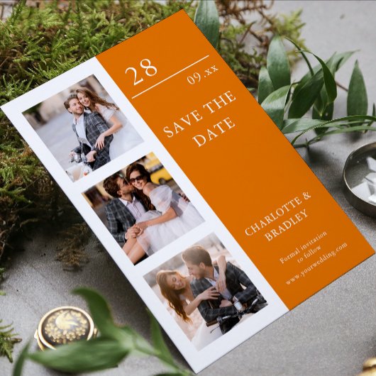 Einfache Hochzeit Speichern Sie das Foto Datum Save The Date