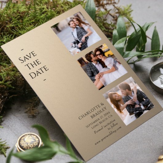 Einfache Hochzeit Speichern Sie das Foto Datum Save The Date
