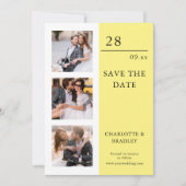 Einfache Hochzeit Speichern Sie das Foto Datum Save The Date (Vorderseite)
