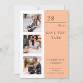 Einfache Hochzeit Speichern Sie das Foto Datum Save The Date (Vorderseite)