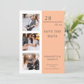 Einfache Hochzeit Speichern Sie das Foto Datum Save The Date (Stehend Vorderseite)