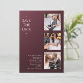 Einfache Hochzeit Speichern Sie das Foto Datum Save The Date (Stehend Vorderseite)