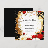 Einfache Hochzeit Speichern Sie die Datumskarte Save The Date (Vorne/Hinten)