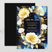 Einfache Hochzeit Speichern Sie die Datumskarte Save The Date (Vorne/Hinten)