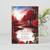 Einfache Hochzeit Speichern Sie die Datumskarte Save The Date (Stehend Vorderseite)