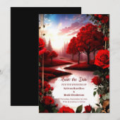 Einfache Hochzeit Speichern Sie die Datumskarte Save The Date (Vorne/Hinten)