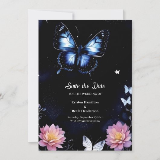 Einfache Hochzeit Speichern Sie die Datumskarte Save The Date (Vorderseite)