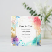 Einfache Hochzeit Speichern Sie die Datumskarte Save The Date (Stehend Vorderseite)