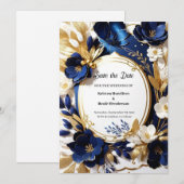 Einfache Hochzeit Speichern Sie die Datumskarte Save The Date (Vorne/Hinten)