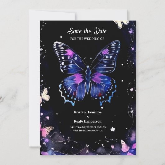 Einfache Hochzeit Speichern Sie die Datumskarte Save The Date (Vorderseite)