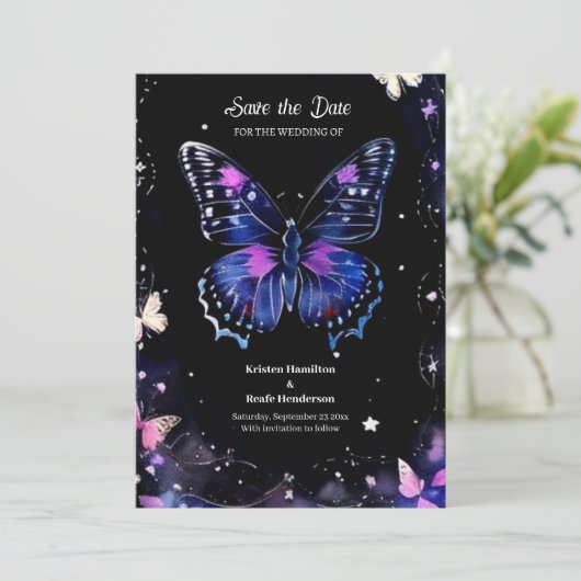 Einfache Hochzeit Speichern Sie die Datumskarte Save The Date (Stehend Vorderseite)