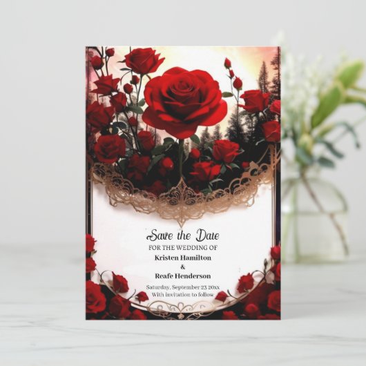 Einfache Hochzeit Speichern Sie die Datumskarte Save The Date (Stehend Vorderseite)
